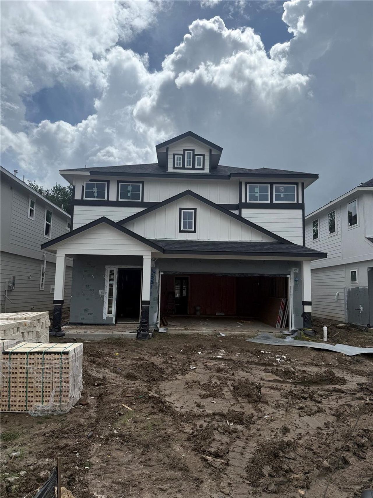 In-progress construction of a new home in Anderson Lake, Houston, TX (Image 2). In-progress construction of a new home in Anderson Lake, Houston, TX (Image 2).
