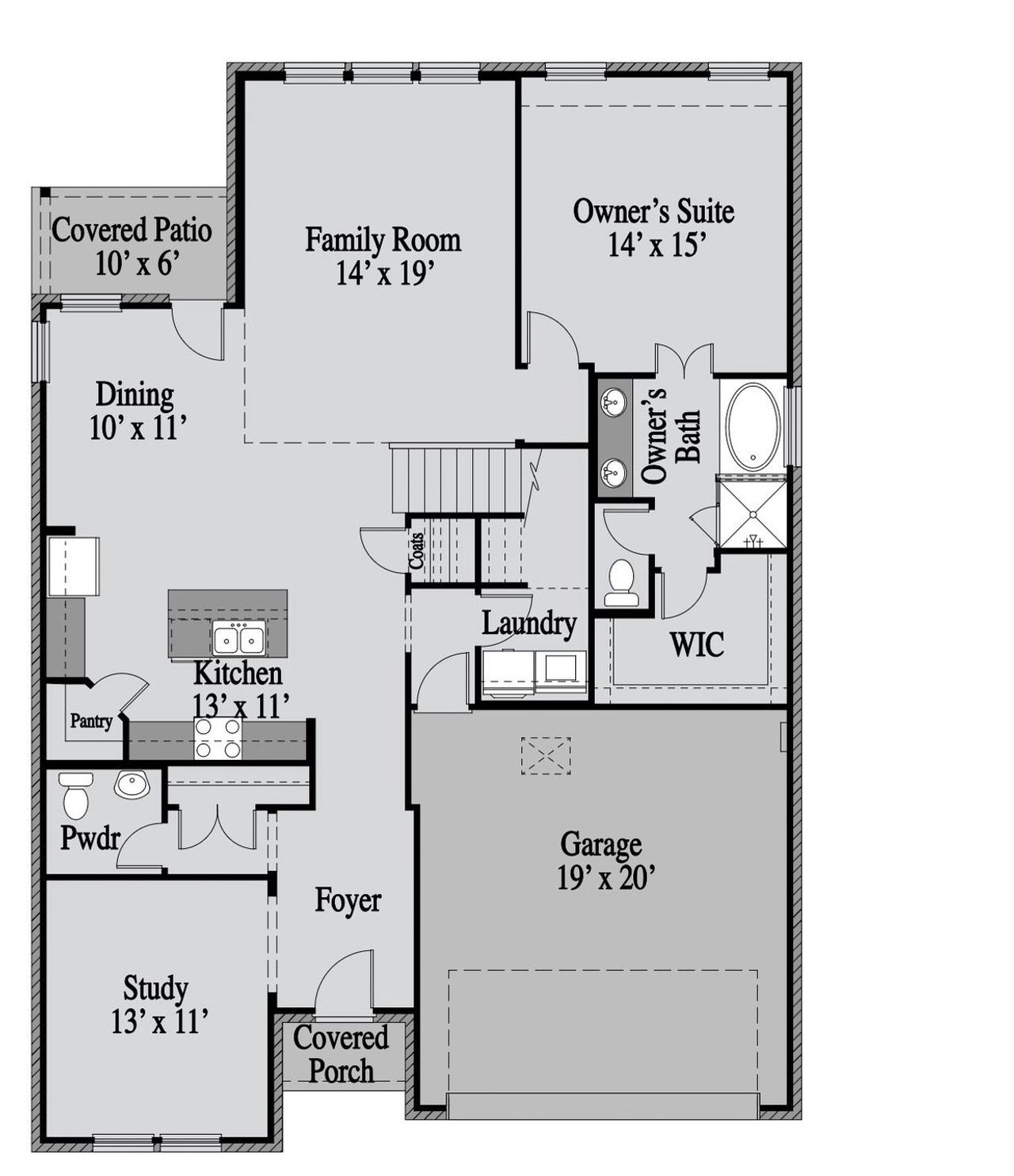 2D floor plan layout of this home in Elevon, Lavon, TX (Image 2). 2D floor plan layout of this home in Elevon, Lavon, TX (Image 2).