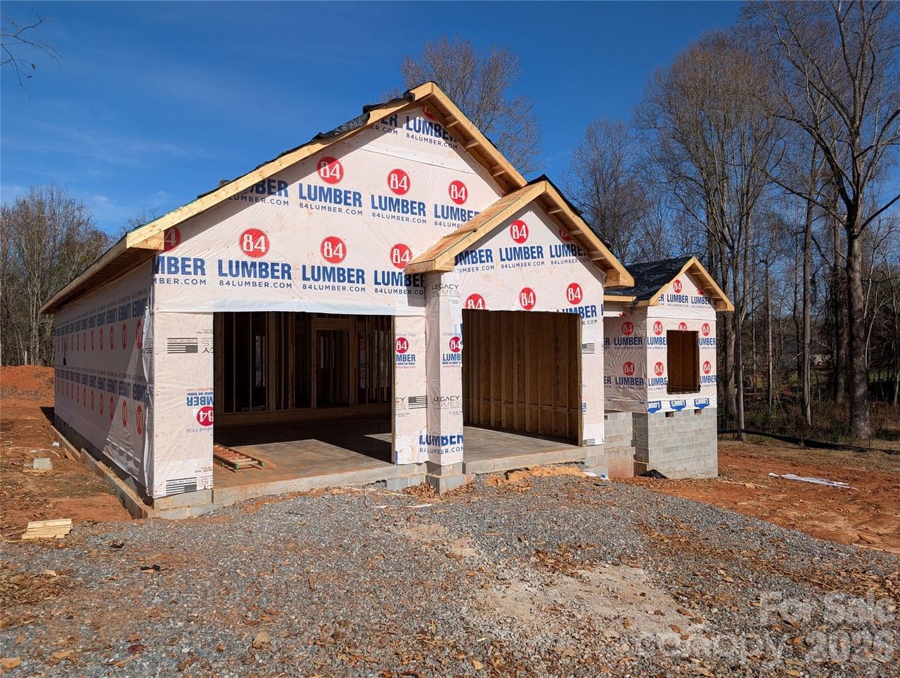 In-progress construction of a new home in , Hickory, NC (Image 2).