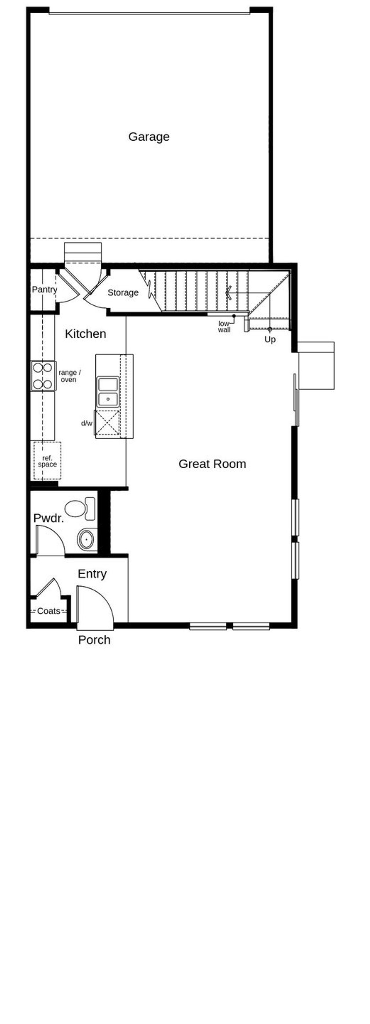 2D floor plan layout of this home in Painted Prairie Villas, Aurora, CO (Image 2).