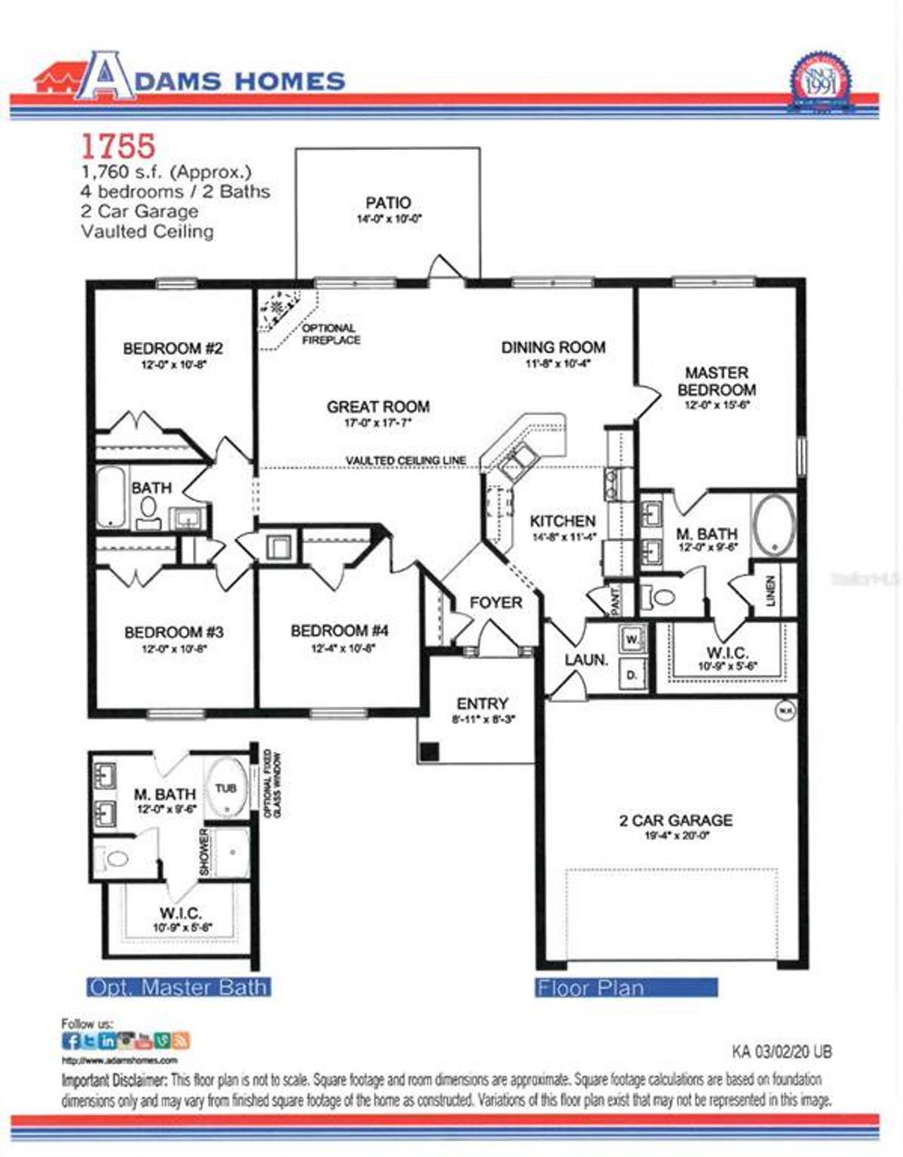 2D floor plan layout of this home in North Port, North Port, FL (Image 2).
