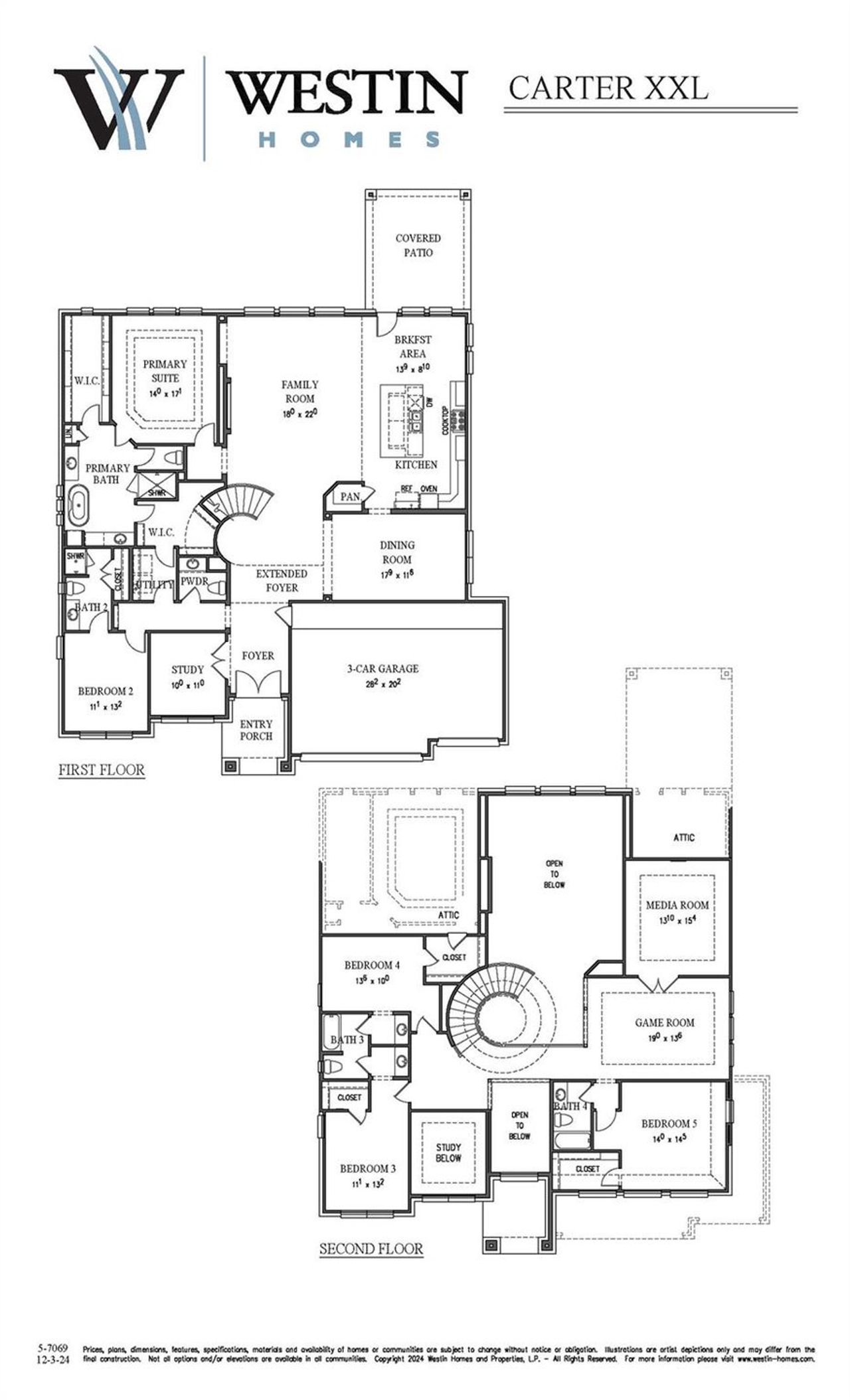 2D floor plan layout of this home in Kresston, Montgomery, TX (Image 2).