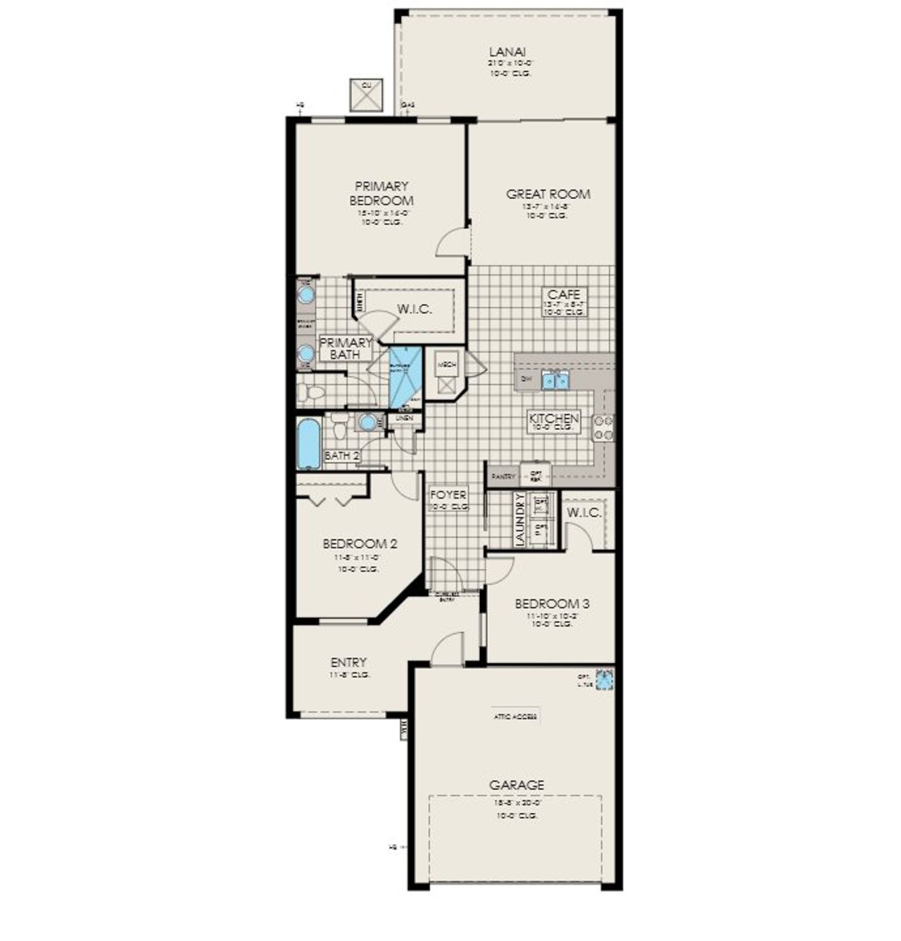 Image 2 representing the Iris by Viera Builders in Pangea Park, Viera West, FL.