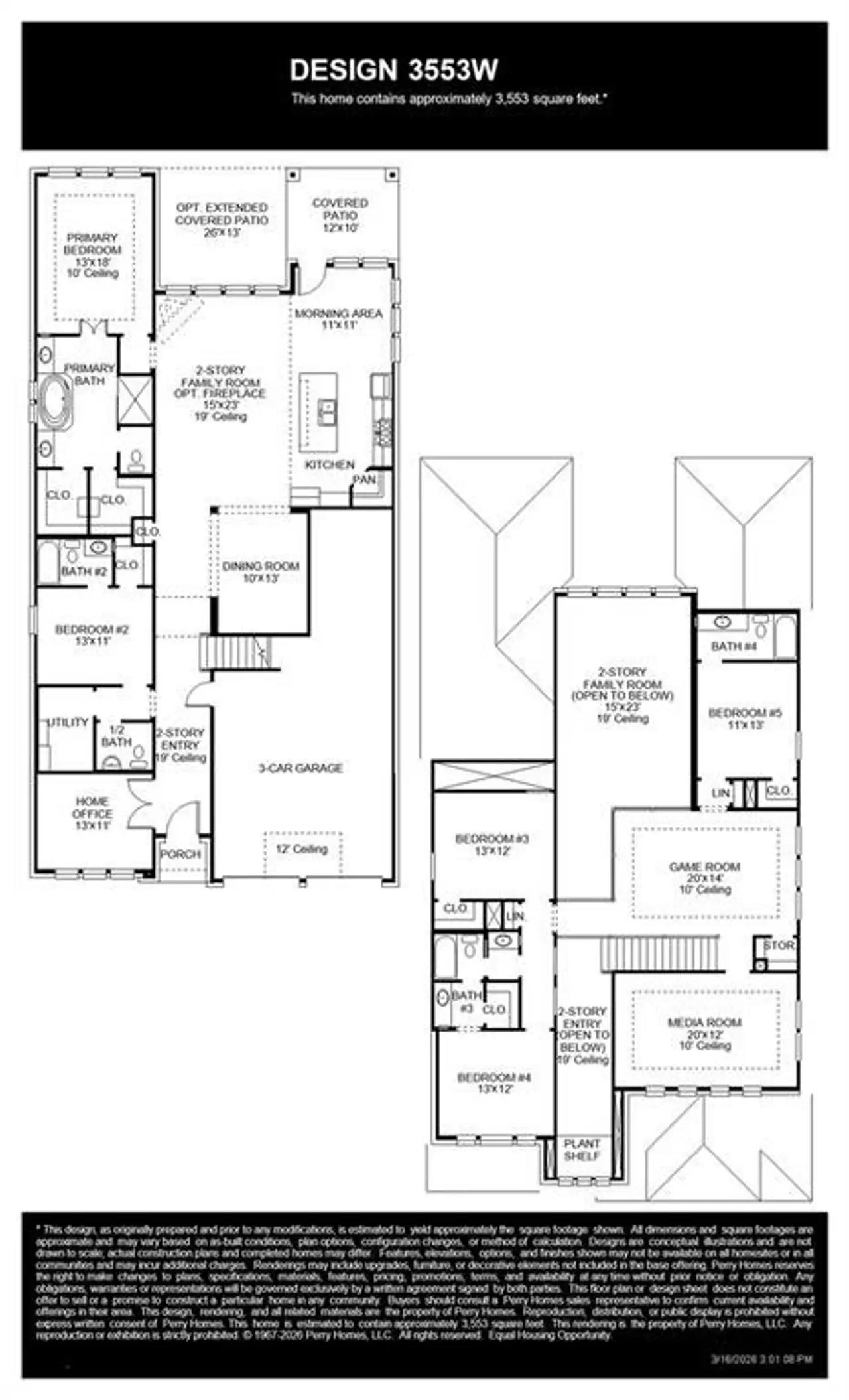 2D floor plan layout of this home in Sweetgrass, Haslet, TX (Image 2).