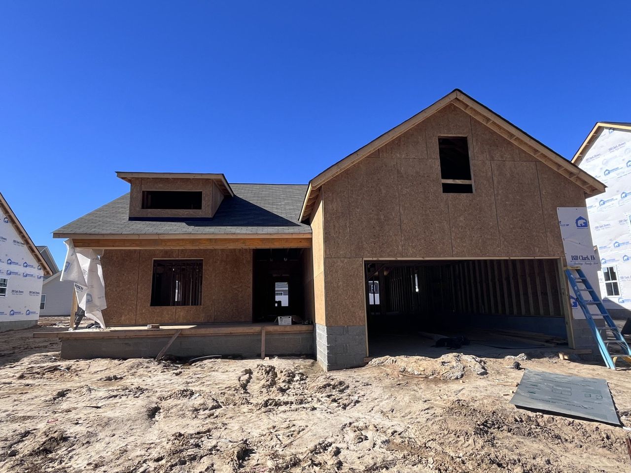 In-progress construction of a new home in Davenport Farms, Winterville, NC (Image 2). In-progress construction of a new home in Davenport Farms, Winterville, NC (Image 2).