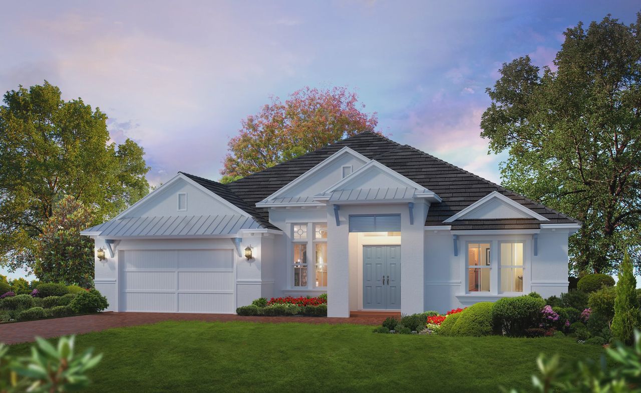 Representative exterior photo of a completed home built from the Costa Mesa II by ICI Homes in Wellen Park, Venice, FL (Image 2).