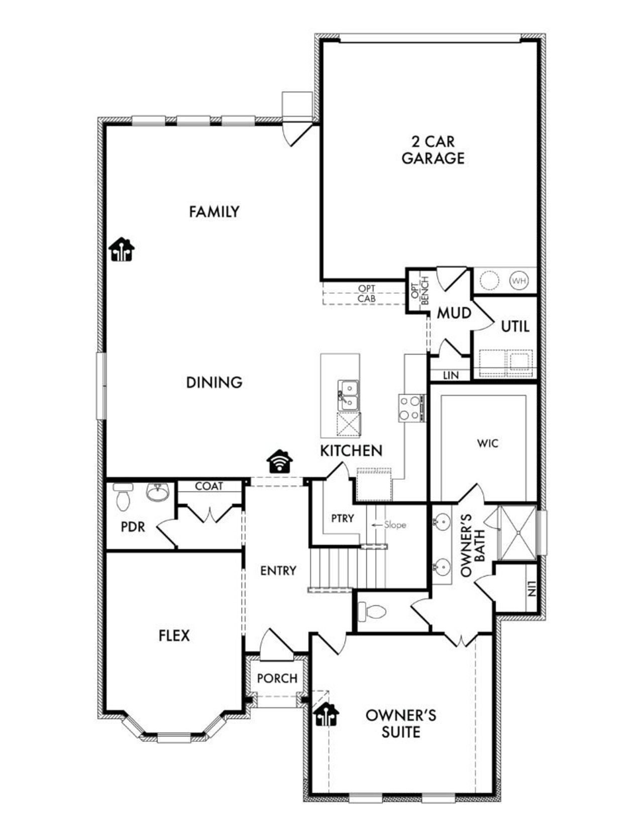 2D floor plan layout of this home in Redden Farms, Midlothian, TX (Image 2). 2D floor plan layout of this home in Redden Farms, Midlothian, TX (Image 2).