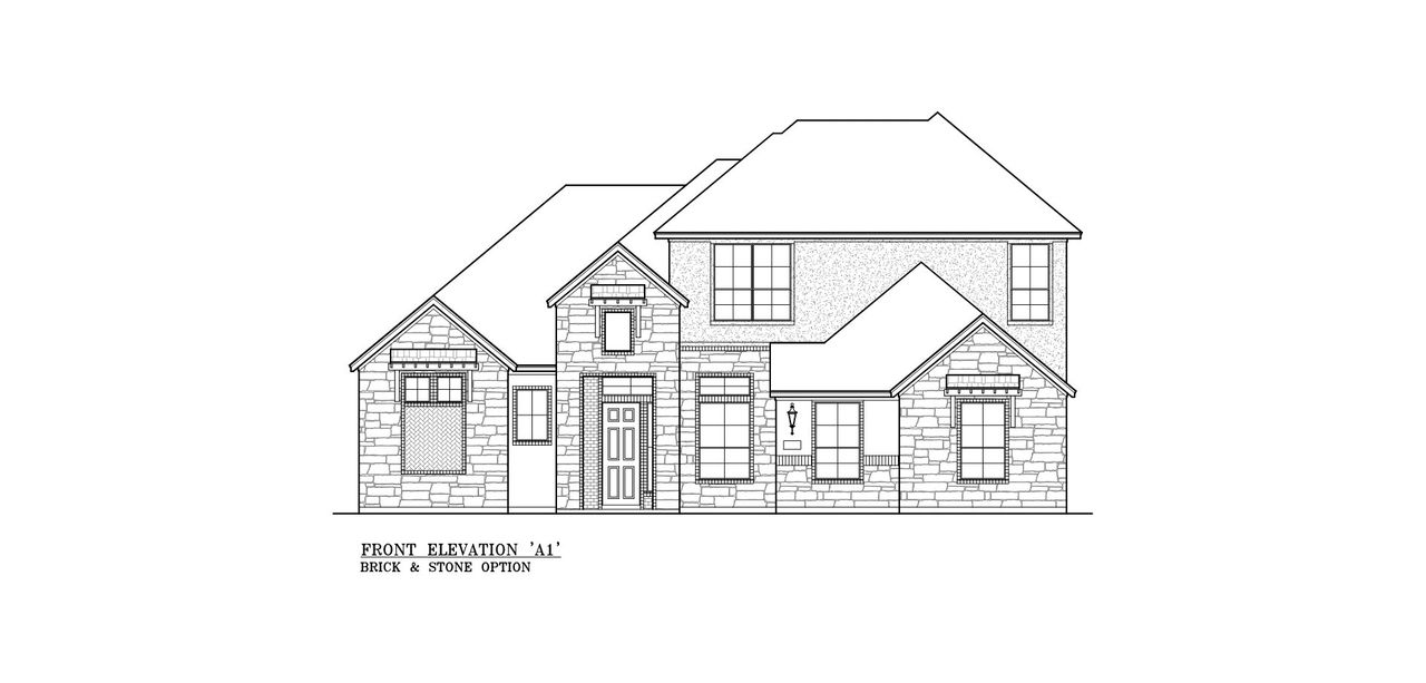 Representative rendering of the exterior for the Stafford by Chesmar Homes (Image 2).