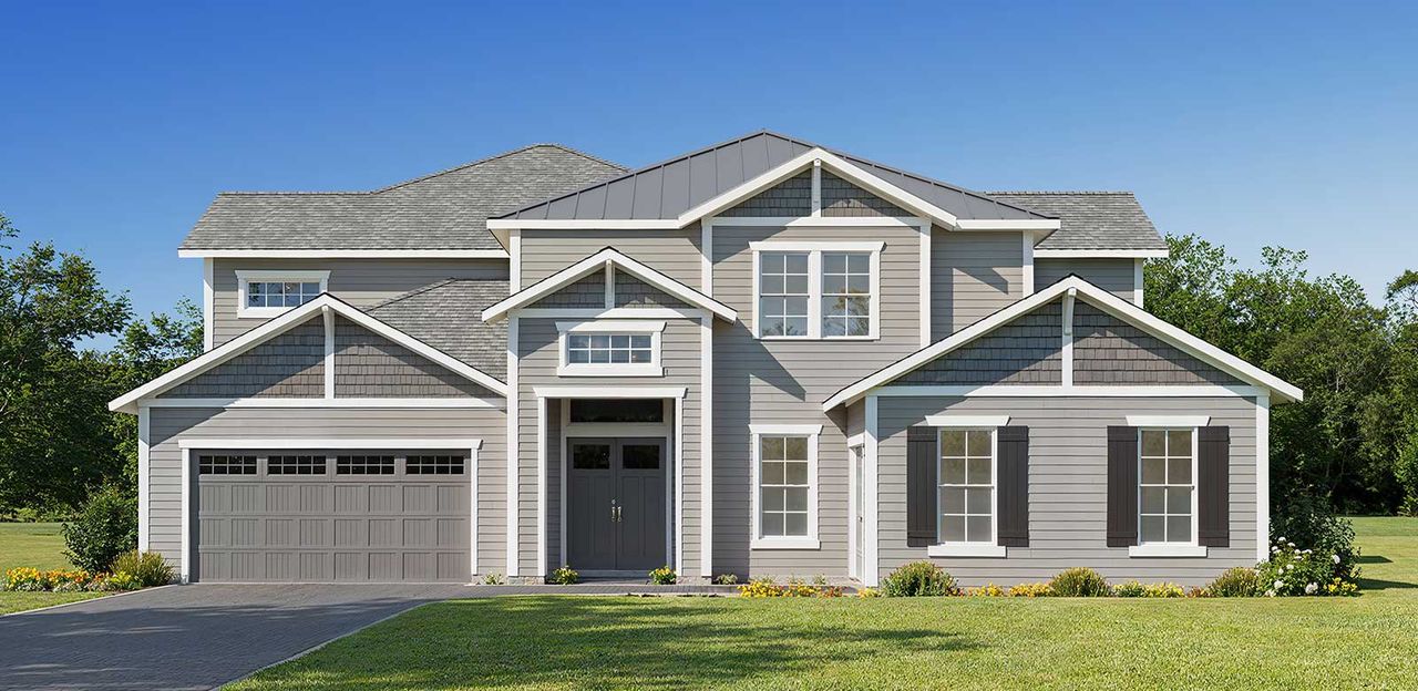 Representative exterior photo of a completed home built from the Emory - Hidden Creek by MasterCraft Builder Group in SilverLeaf, St. Augustine, FL (Image 2).