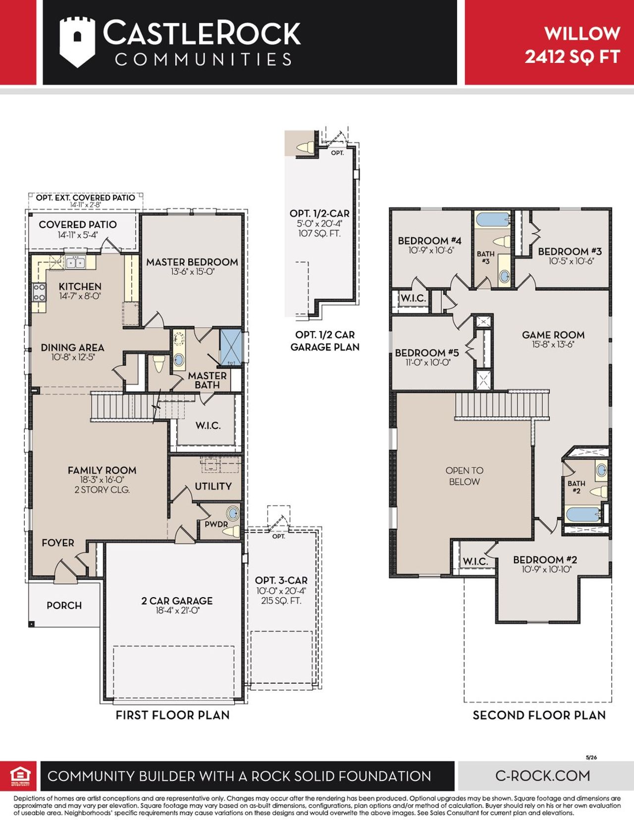 2D floor plan layout of this home in Garden Grove, San Antonio, TX (Image 2).