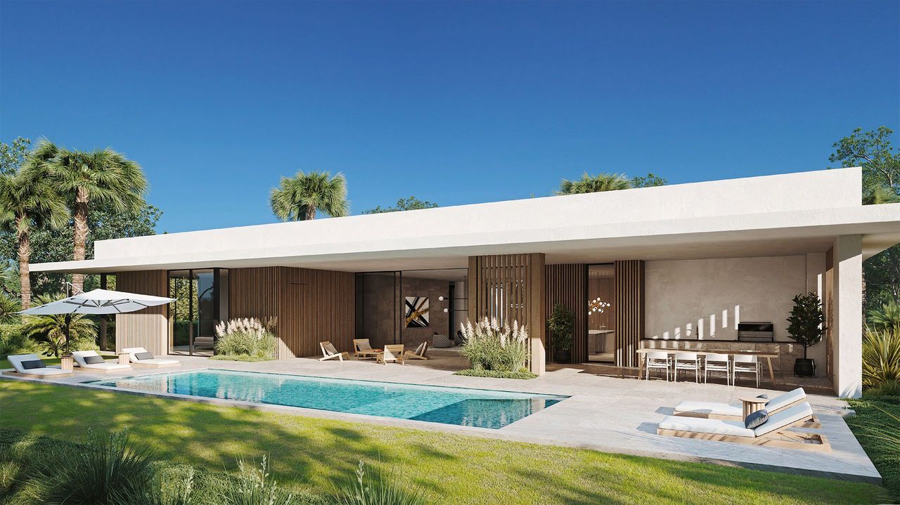 Representative exterior details of a home built from the ZURICH by Centaur Holdings in Panther National, Palm Beach Gardens (Image 2).