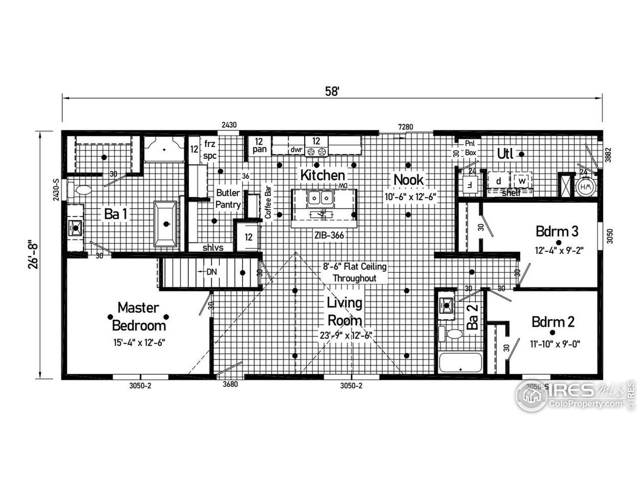 2D floor plan layout of this home in , Nunn, CO (Image 2). 2D floor plan layout of this home in , Nunn, CO (Image 2).