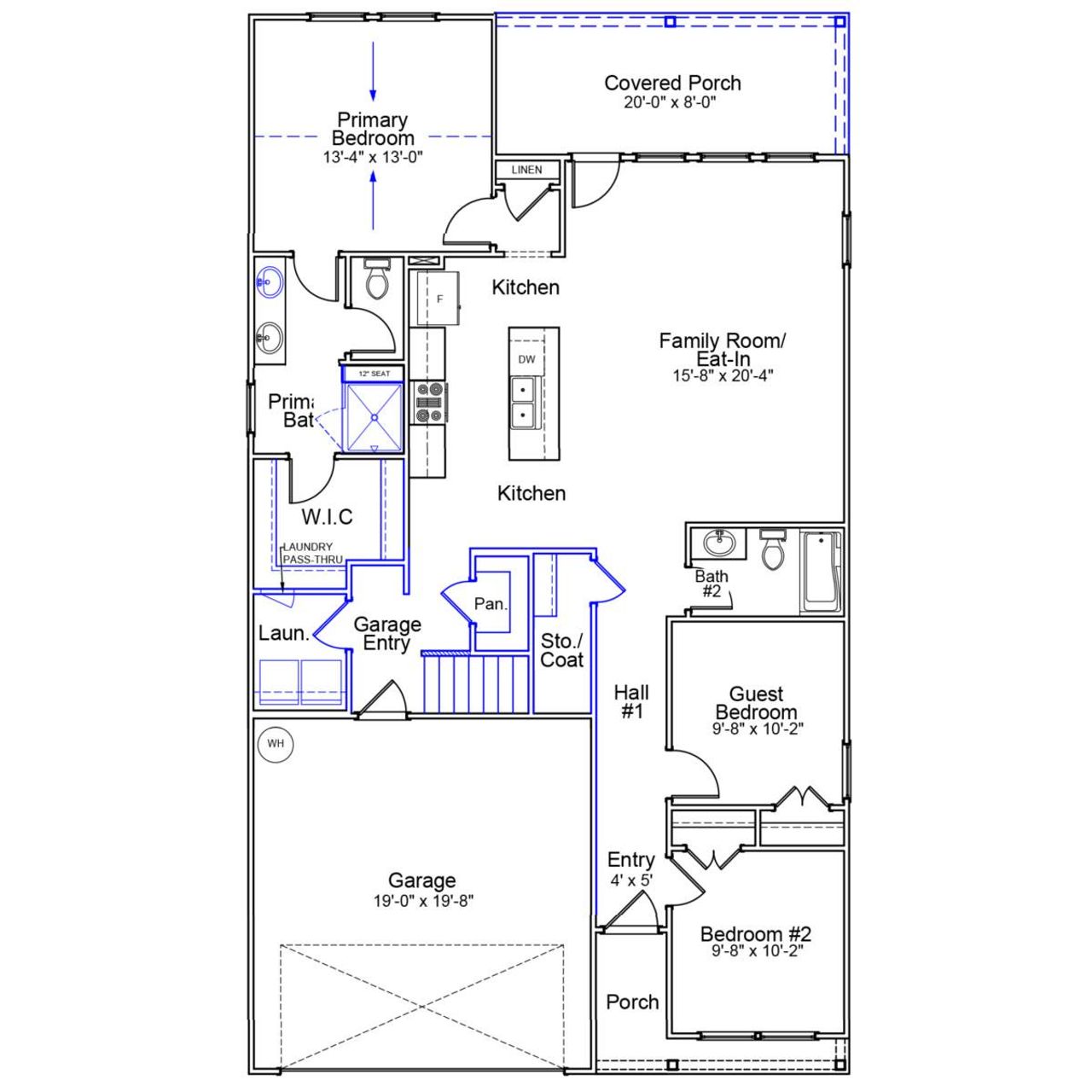 2D floor plan layout of this home in Rich Square, Ash, NC (Image 2). 2D floor plan layout of this home in Rich Square, Ash, NC (Image 2).