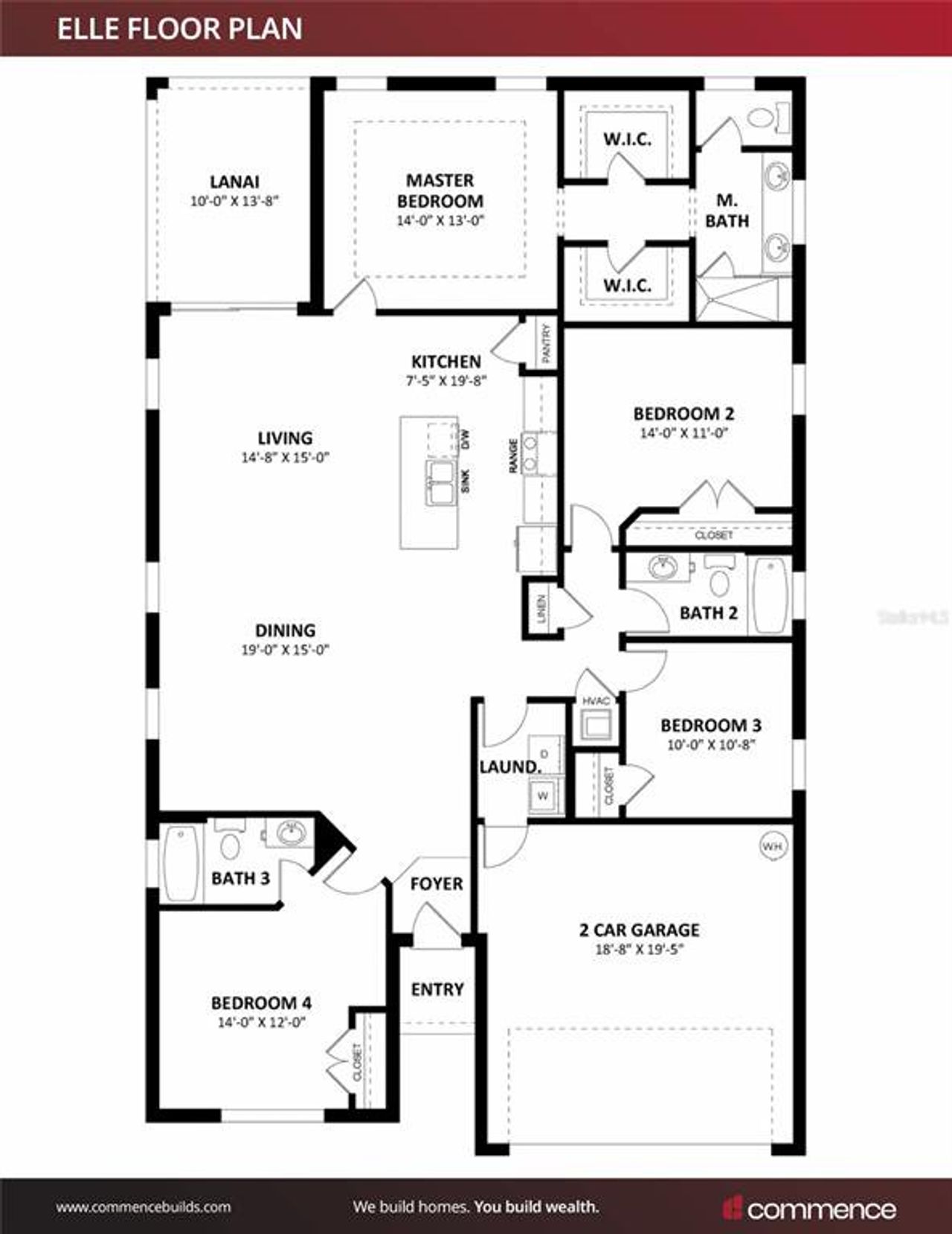 2D floor plan layout of this home in , Dunnellon, FL (Image 2). 2D floor plan layout of this home in , Dunnellon, FL (Image 2).
