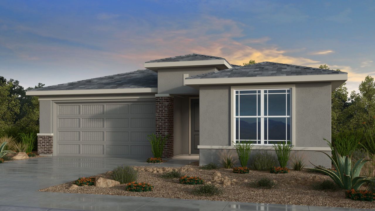 Representative exterior photo of a completed home built from the Caliber by Taylor Morrison in Artisan at Asante Encore Collection, Surprise, AZ (Image 2).