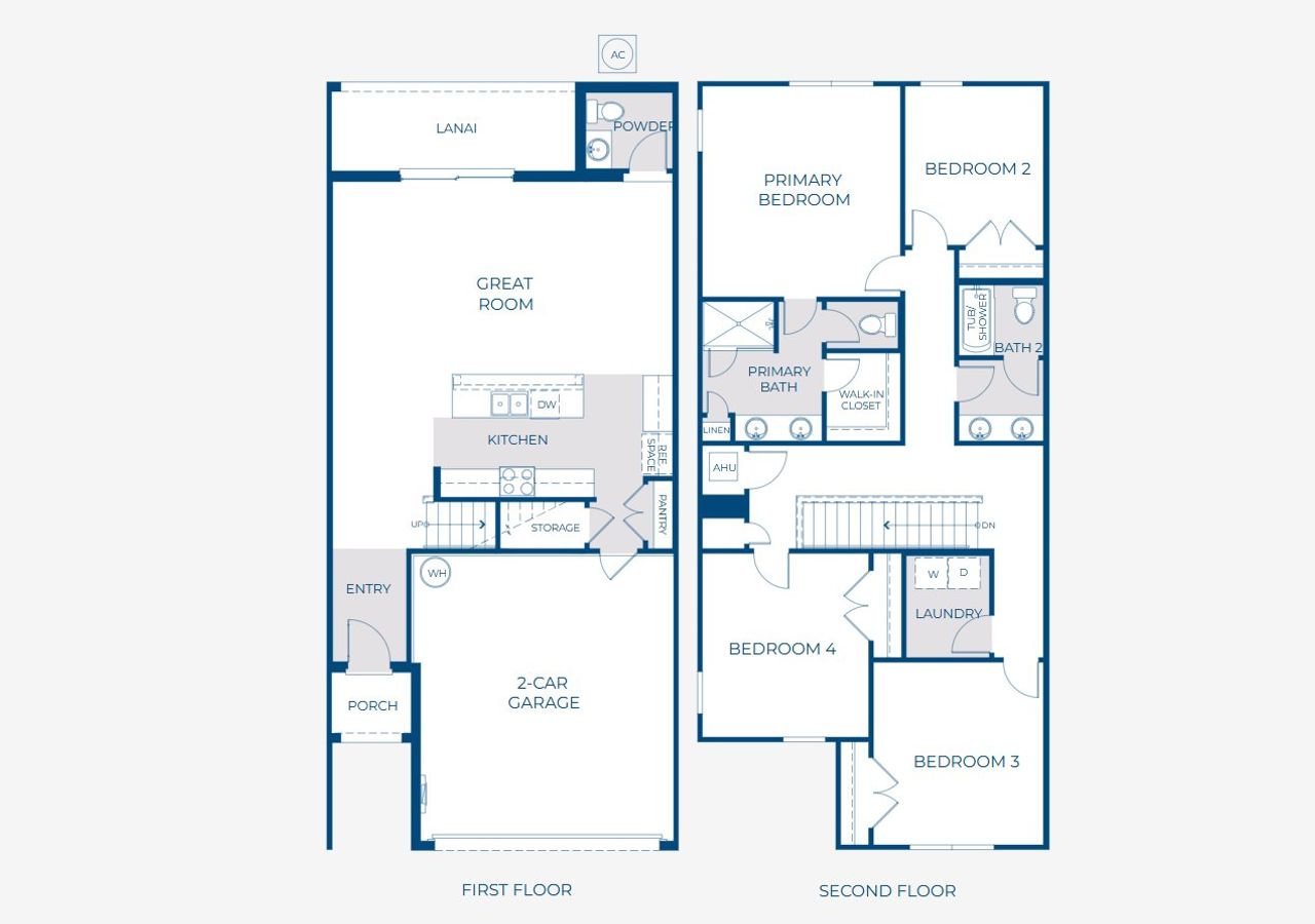 2D floor plan layout of this home in Sky Lakes Towns, St. Cloud, FL (Image 2). 2D floor plan layout of this home in Sky Lakes Towns, St. Cloud, FL (Image 2).