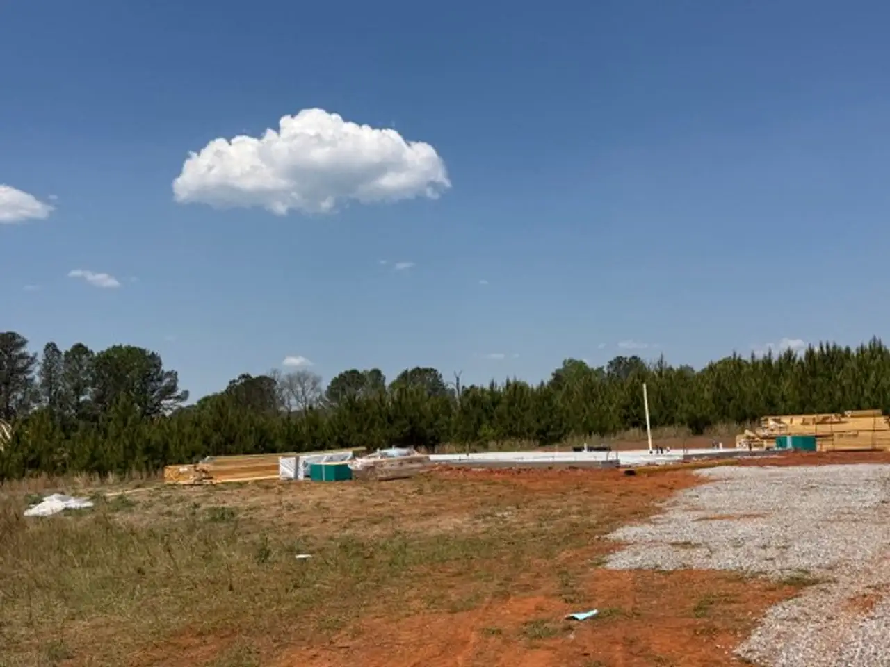 Site preparation for new homesites in The Dairy, Hogansville (Image 2).