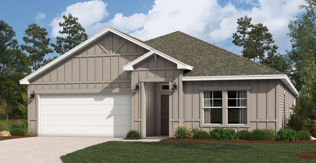 Representative exterior photo of a completed home built from the Arlington by Hakes Brothers in Veranda Signature, San Antonio, TX (Image 2).