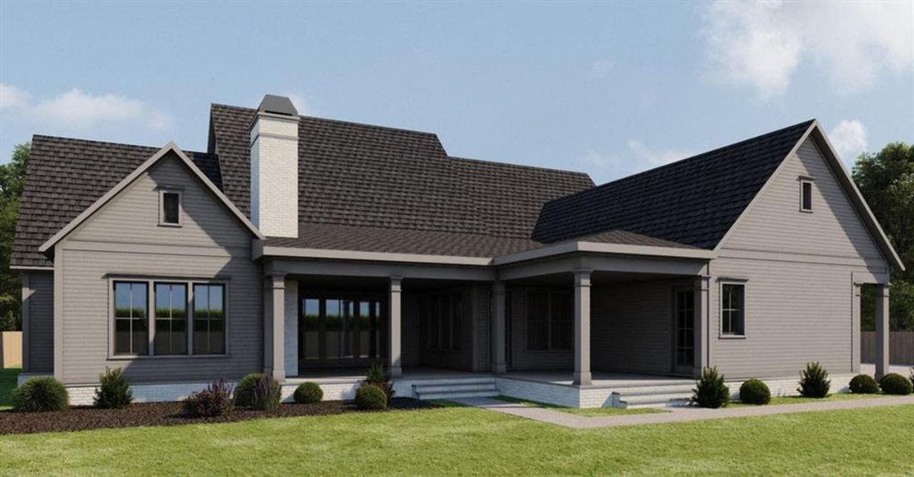 Front exterior of a new home in , Milton, GA, highlighting curb appeal (Image 2).