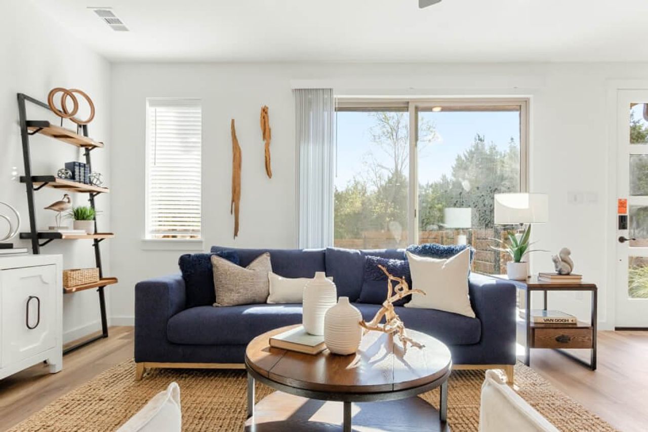 Representative furnished interior of a home built from the Cypress by Grenadier Homes in Willow Grove, Melissa (Image 2). Representative furnished interior of a home built from the Cypress by Grenadier Homes in Willow Grove, Melissa (Image 2).