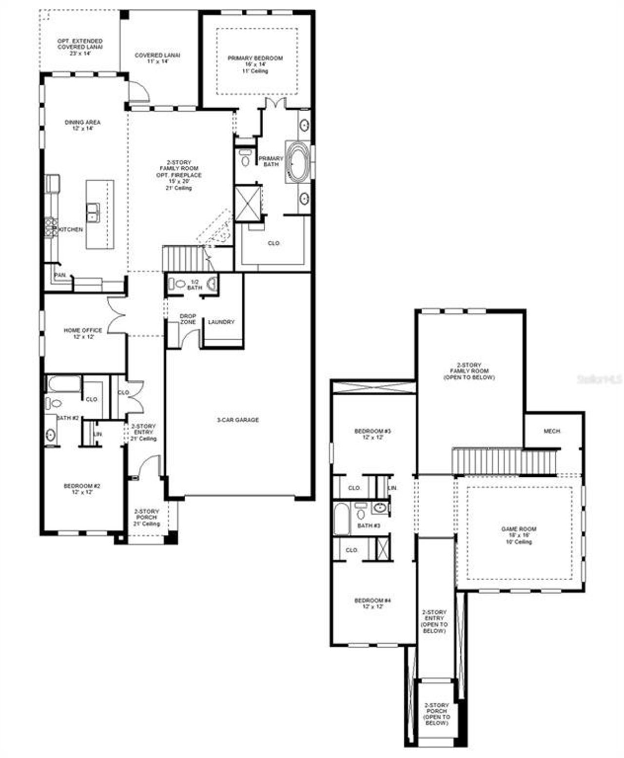2D floor plan layout of this home in Star Farms at Lakewood Ranch, Bradenton, FL (Image 2). 2D floor plan layout of this home in Star Farms at Lakewood Ranch, Bradenton, FL (Image 2).