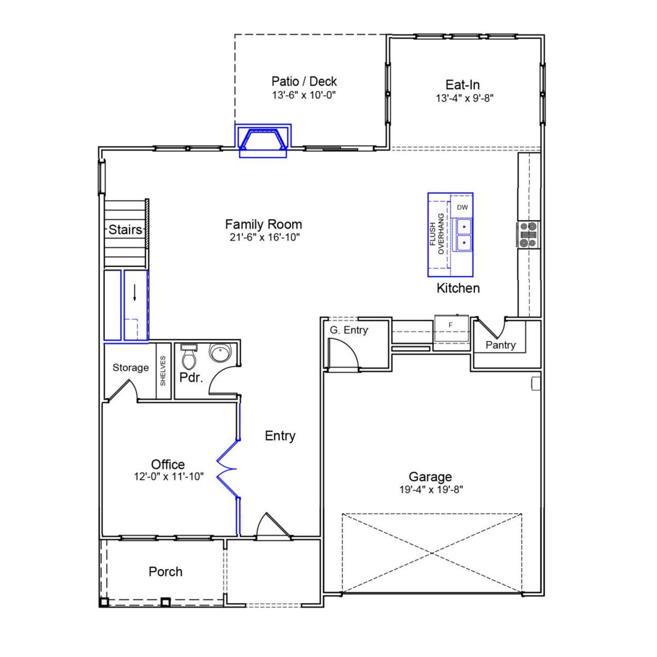 2D floor plan layout of this home in Sweetbrier, Durham, NC (Image 2).