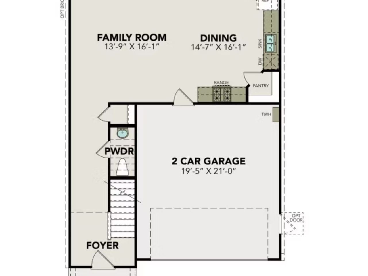 2D floor plan layout of this home in Applewhite Meadows, San Antonio, TX (Image 2).