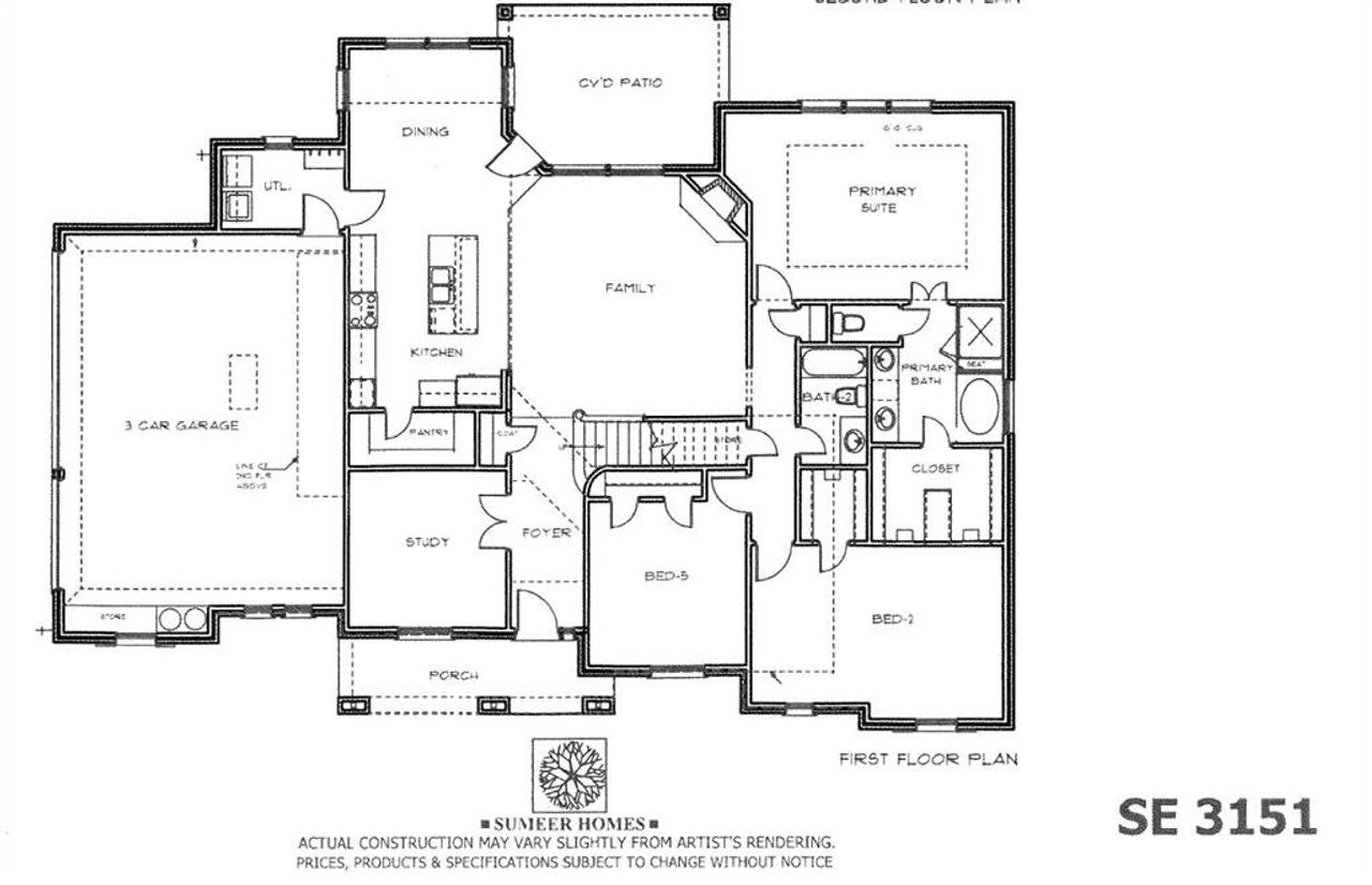 2D floor plan layout of this home in , Sanger, TX (Image 2).