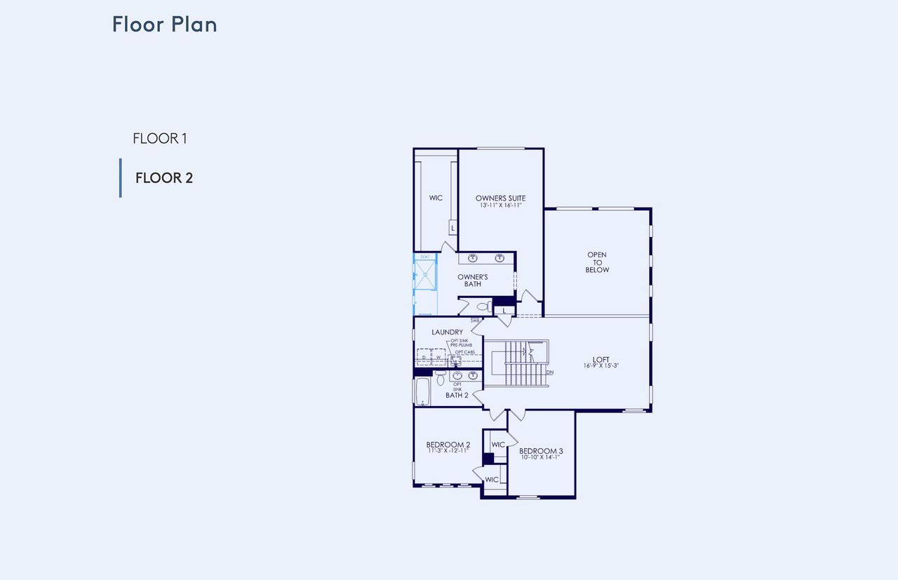 2D floor plan layout of this home in Jorde Farms, Queen Creek, AZ (Image 2).