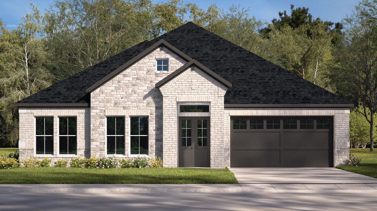 Representative exterior photo of a completed home built from the Rome by D.R. Horton in Friendswood Trails, Friendswood, TX (Image 2).