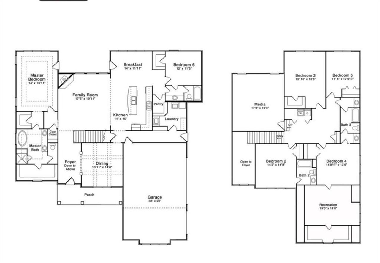 2D floor plan layout of this home in , Carrollton, GA (Image 2). 2D floor plan layout of this home in , Carrollton, GA (Image 2).
