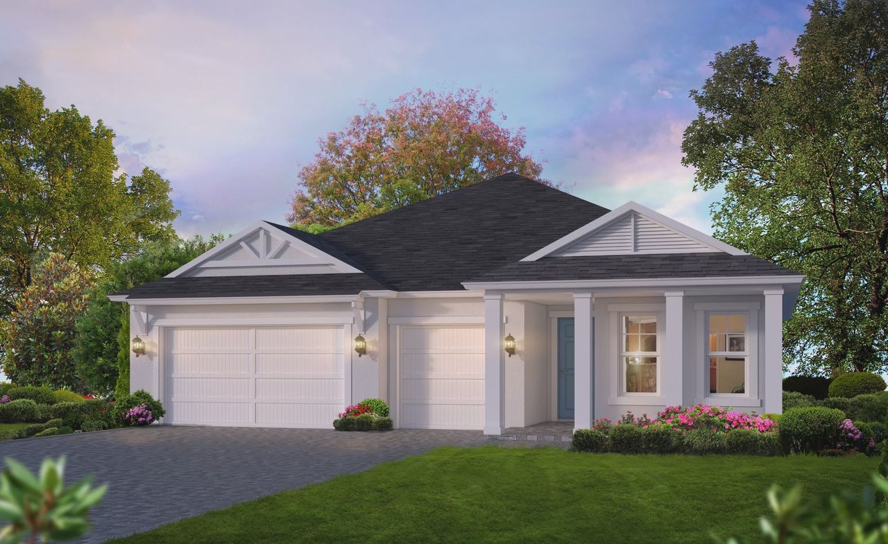 Representative exterior photo of a completed home built from the Juliette II by ICI Homes in Oakmont, Gainesville, FL (Image 2).