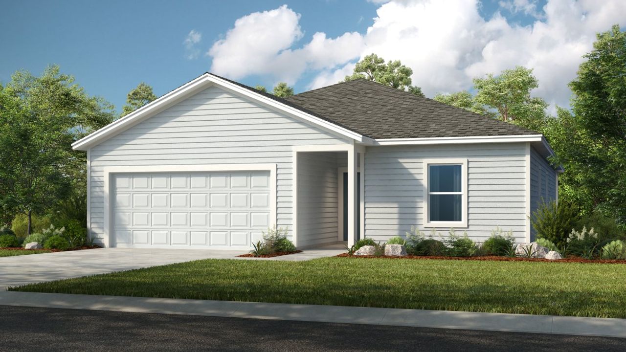 Representative exterior photo of a completed home built from the Hawk by Taylor Morrison in Coopers Meadow, Jacksonville, FL (Image 2).