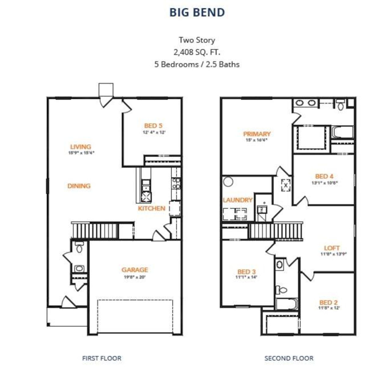 2D floor plan layout of this home in Waterside at Cedar Creek, Abilene, TX (Image 2). 2D floor plan layout of this home in Waterside at Cedar Creek, Abilene, TX (Image 2).