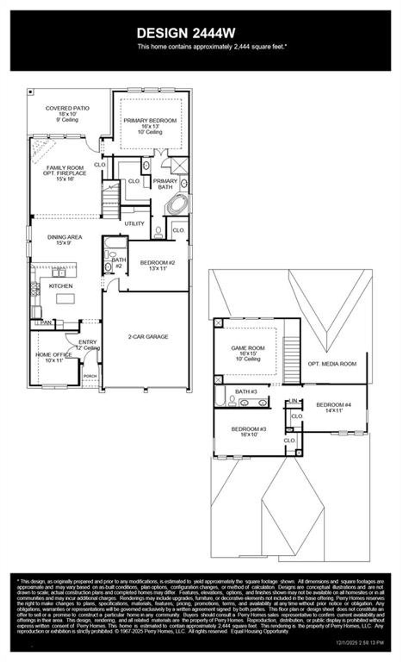 2D floor plan layout of this home in Devonshire, Forney, TX (Image 2).
