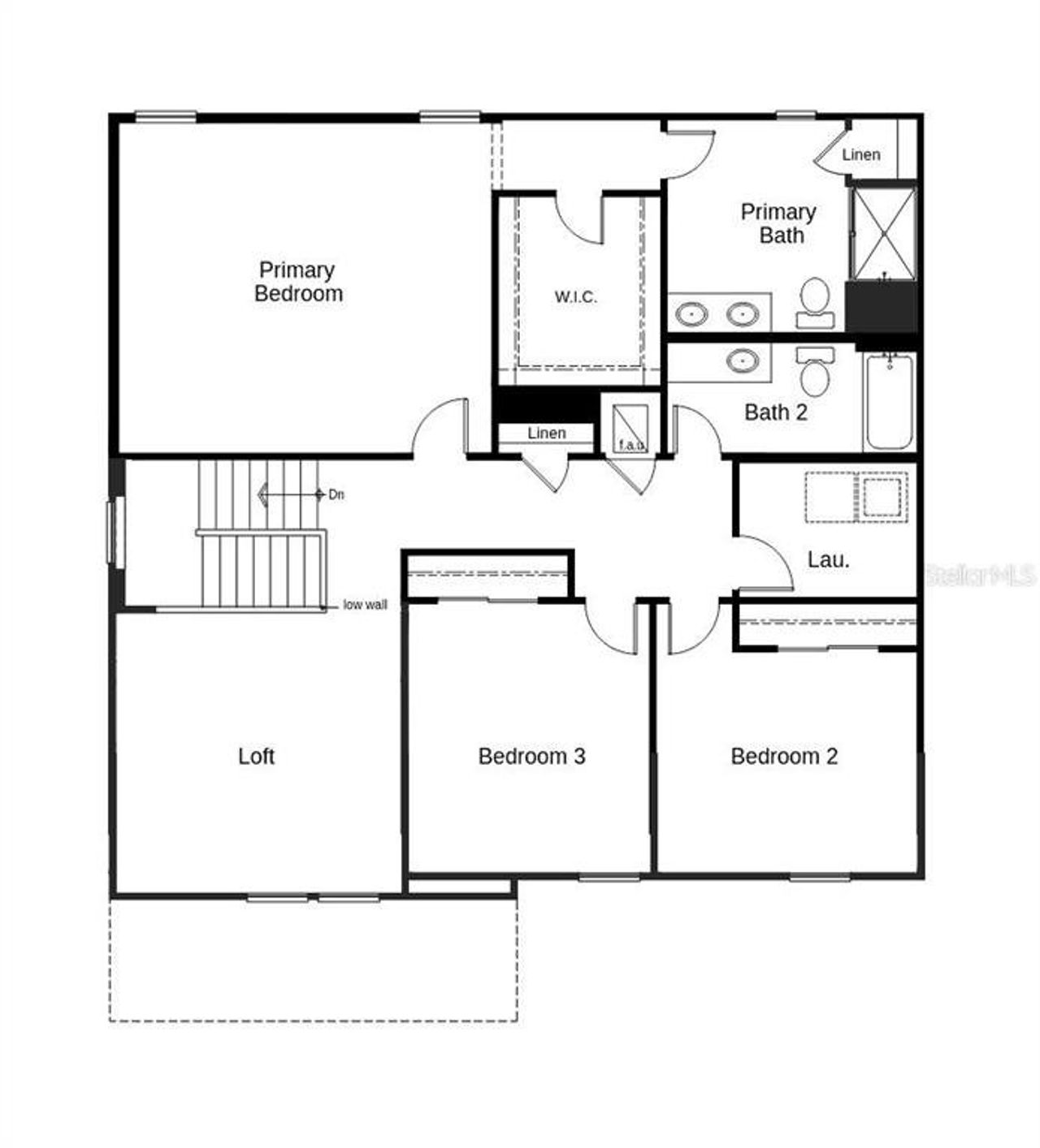 2D floor plan layout of this home in River Run II, Zephyrhills, FL (Image 2).