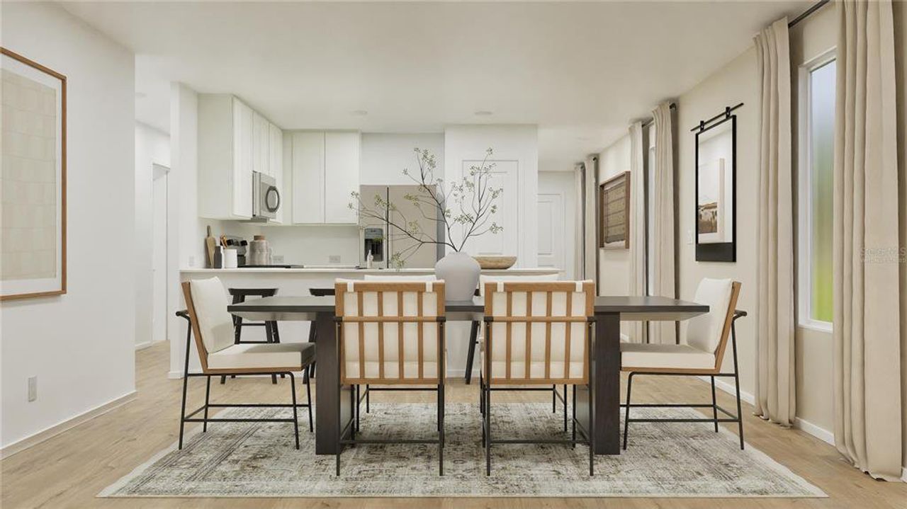Furnished interior view inside a new home in Waterstone, Groveland (Image 2).