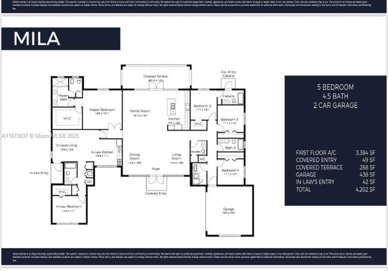 2D floor plan layout of this home in , Homestead, FL (Image 2).
