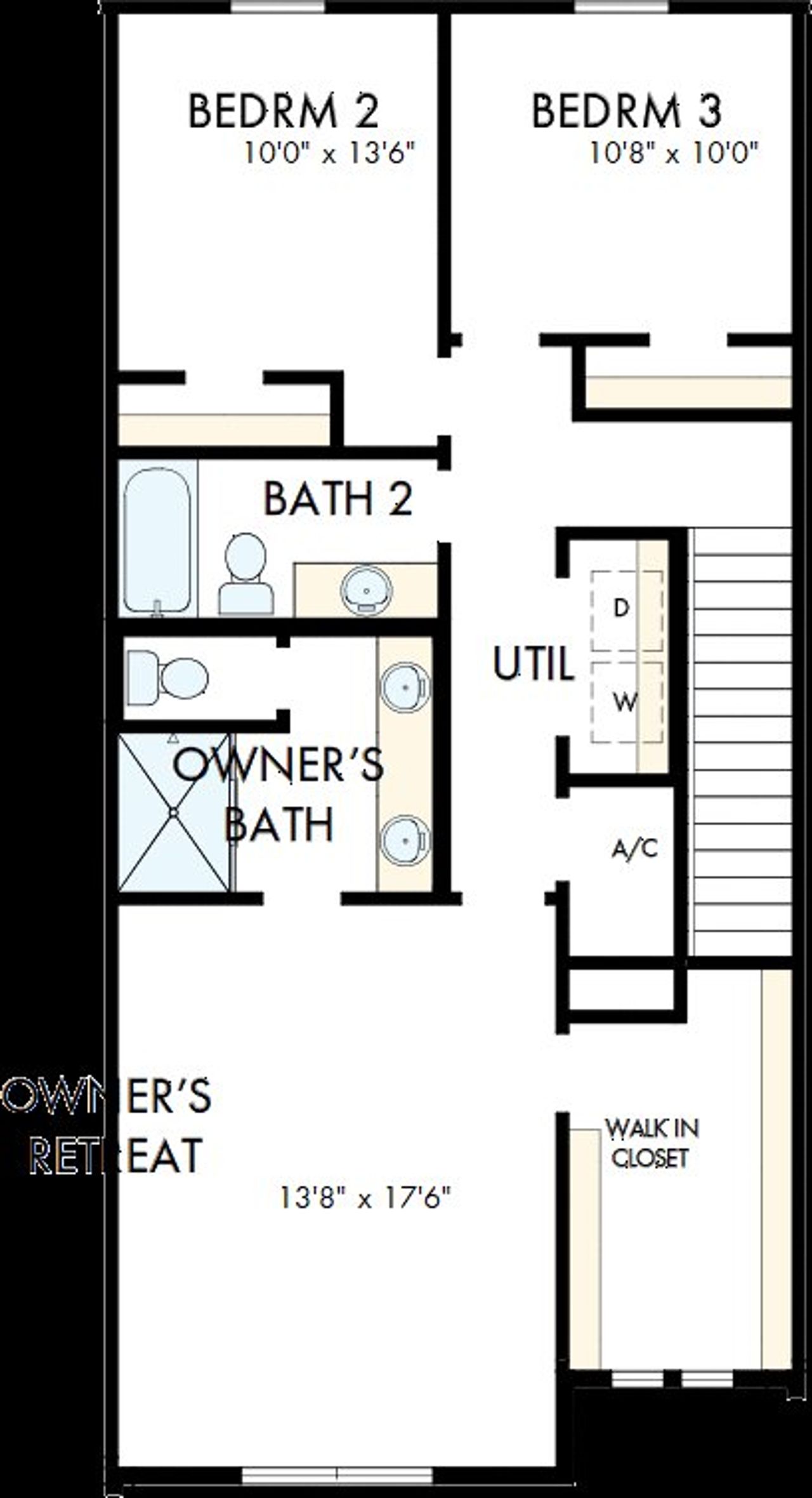 2D floor plan layout of this home in Palmeras at Crossprairie – The Palms Collection, St. Cloud, FL (Image 2). 2D floor plan layout of this home in Palmeras at Crossprairie – The Palms Collection, St. Cloud, FL (Image 2).