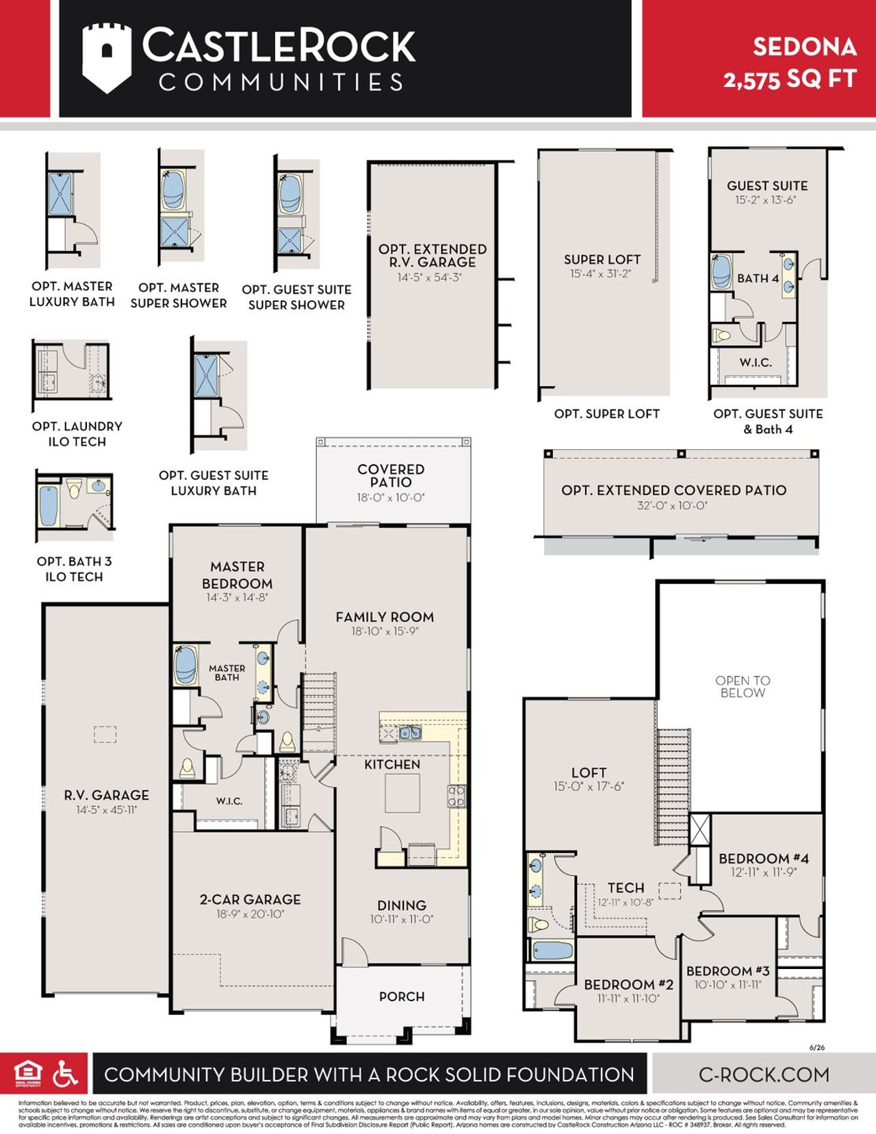 2D floor plan layout of this home in Hayden Estates, Buckeye, AZ (Image 2).