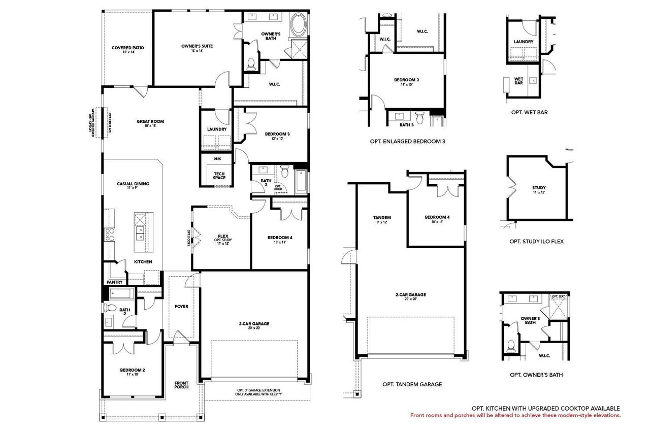 2D floor plan layout of this home in Preserve at Lakeside Meadows, Pflugerville, TX (Image 2).