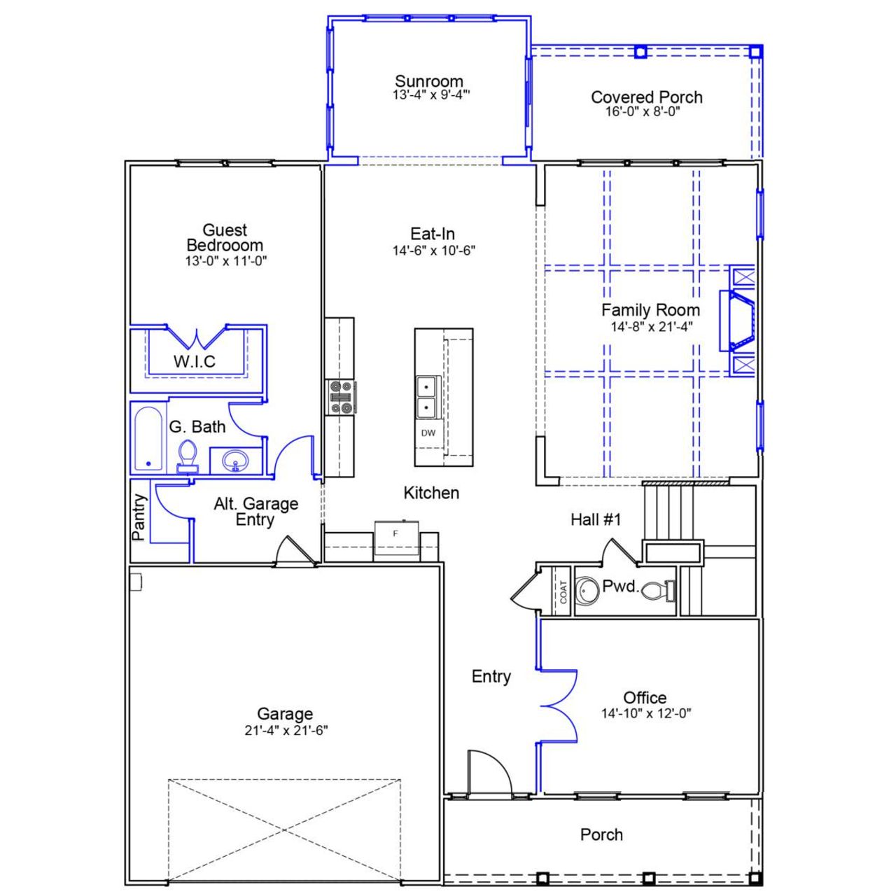 2D floor plan layout of this home in Sweetbrier, Durham, NC (Image 2). 2D floor plan layout of this home in Sweetbrier, Durham, NC (Image 2).