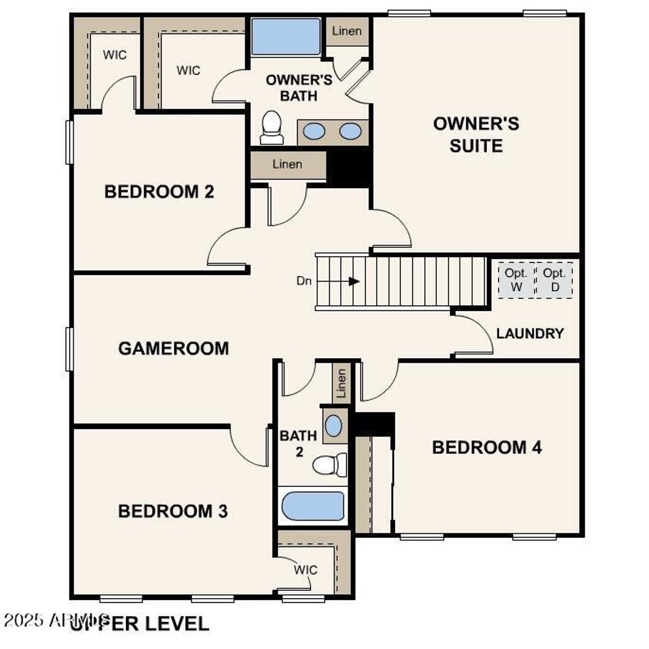 Troon Upper Level Floor Plan