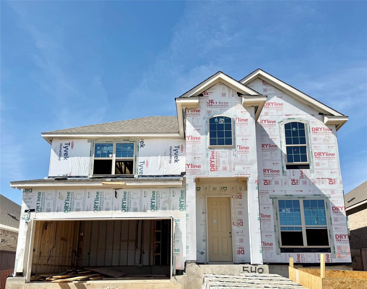 In-progress construction of a new home in Anthem, Kyle, TX (Image 2).
