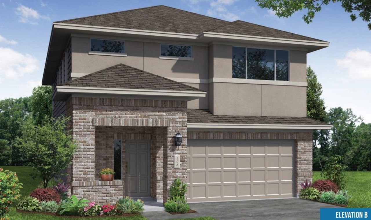 Representative exterior photo of a completed home built from the The Sullivan by McKinley Homes in Colony at Pinehurst, Pinehurst, TX (Image 2). Representative exterior photo of a completed home built from the The Sullivan by McKinley Homes in Colony at Pinehurst, Pinehurst, TX (Image 2).