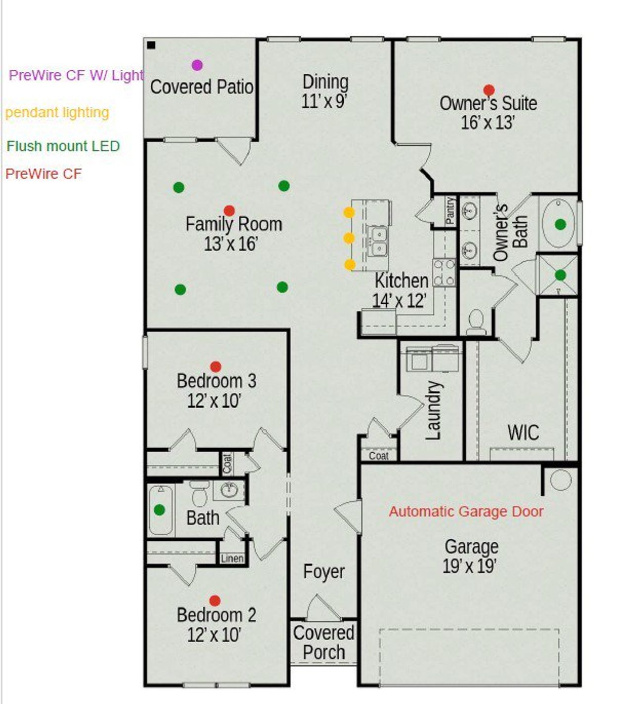 2D floor plan layout of this home in Winston Place, Gallatin, TN (Image 2).