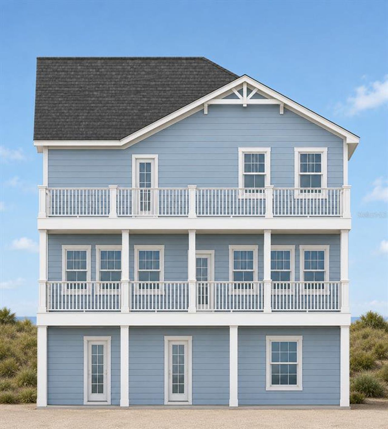 Front exterior of a new home in , Madeira Beach, FL, highlighting curb appeal (Image 2). Front exterior of a new home in , Madeira Beach, FL, highlighting curb appeal (Image 2).
