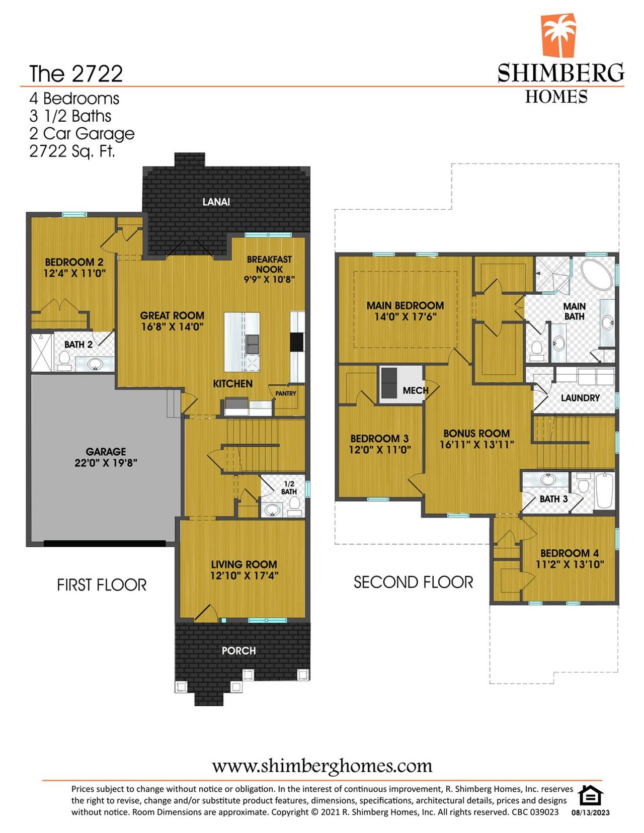 2D floor plan layout of this home in Clearfield Crossings, Tampa, FL (Image 2).