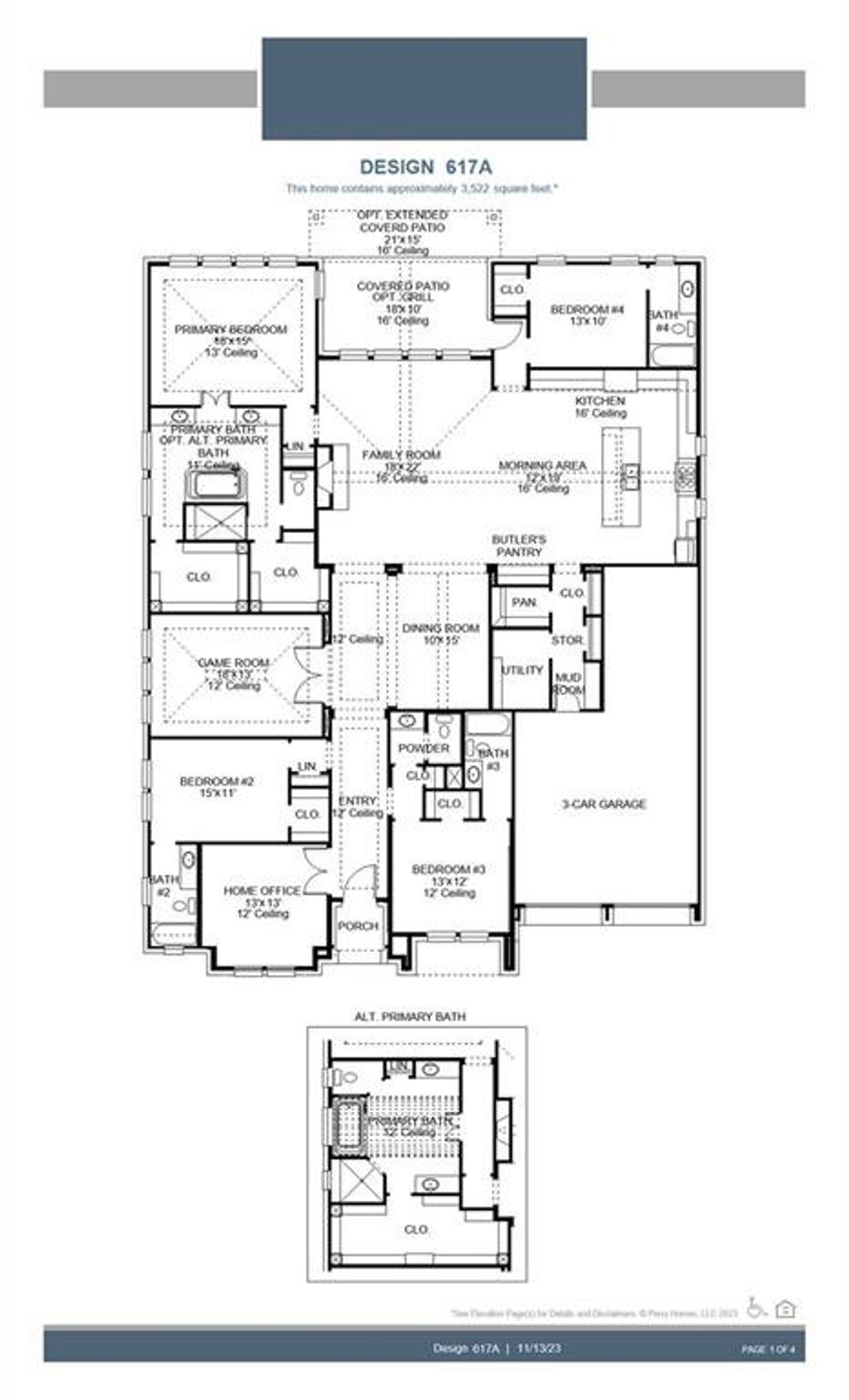 2D floor plan layout of this home in Adkins Park 70', Hurst, TX (Image 2).