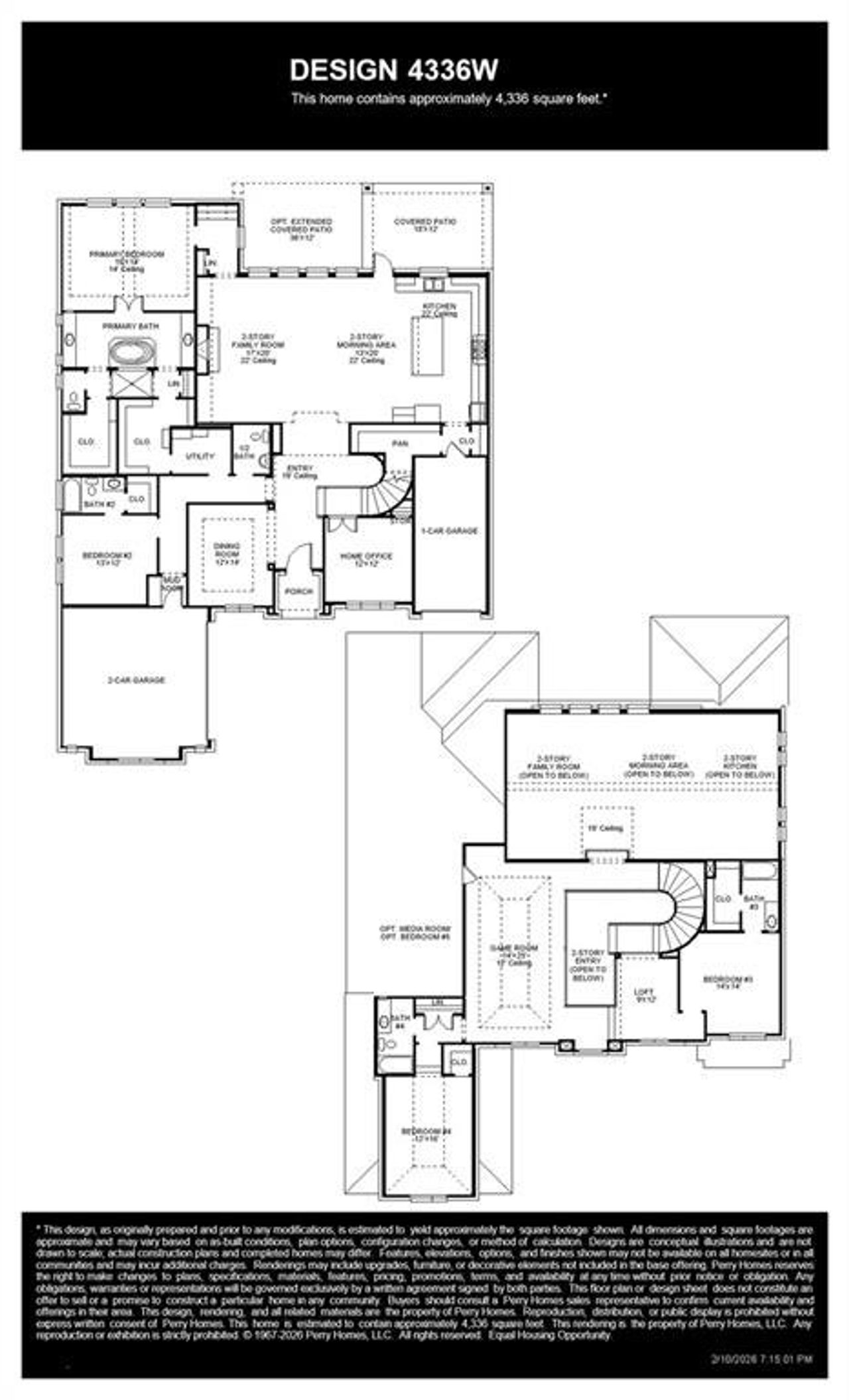 2D floor plan layout of this home in Sweetgrass, Haslet, TX (Image 2).